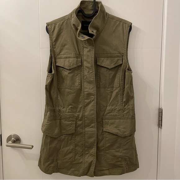 BANANA REPUBLIC Army Green Military Vest - Picture 1 of 7